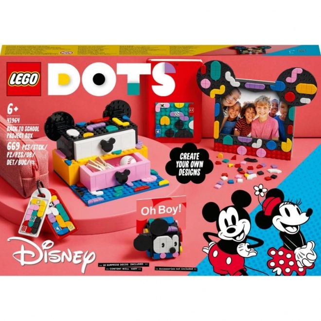 LEGO Dots 41964 Školní boxík Myšák Mickey a Myška Minnie