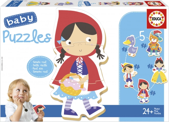 EDUCA Baby puzzle Bylo nebylo 5v1 (3-5 dílků)