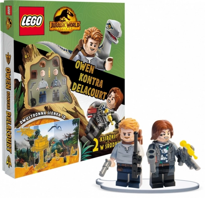Knižní sada LEGO Jurský svět. Owen vs. Delacourt