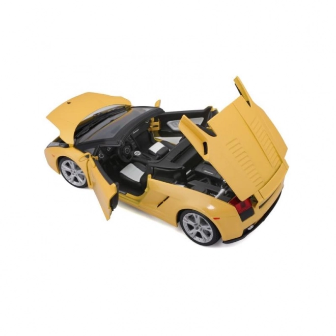 Kovový model autíčka Lamborghini Gallardo Spyder žlutý