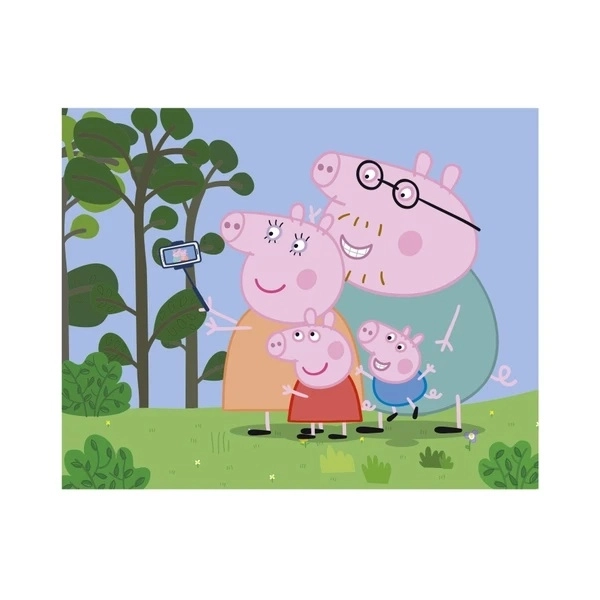 DINO Obrázkové kostky Prasátko Peppa: Veselý den, 20 kostek