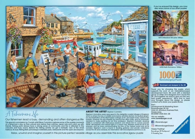 Ravensburger puzzle Rybářův život 1000 dílků