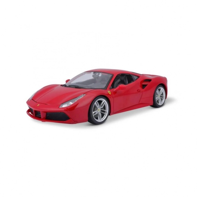 Kovové auto Ferrari 488 GTB červené