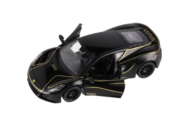 Auto Kinsmart Lotus Emira 1:38 kov/plast 12,5cm 3 barvy na zpětné natažení 12ks v boxu