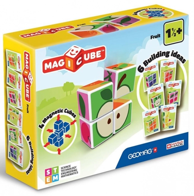 GEOMAG Magnetické kostky Magicube Ovoce