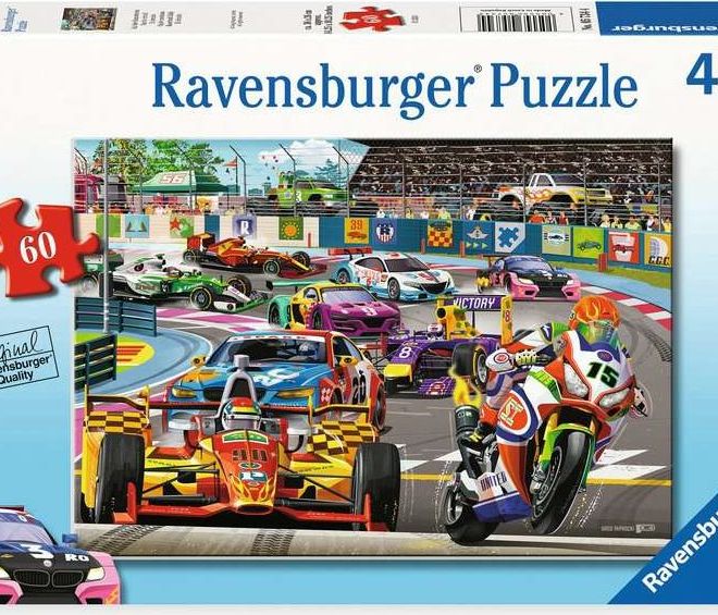 RAVENSBURGER Puzzle Závodní rally 60 dílků