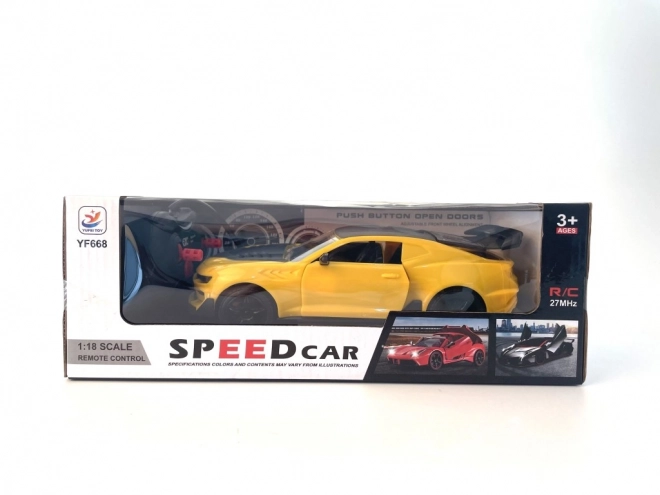 Sportovní RC auto žluté