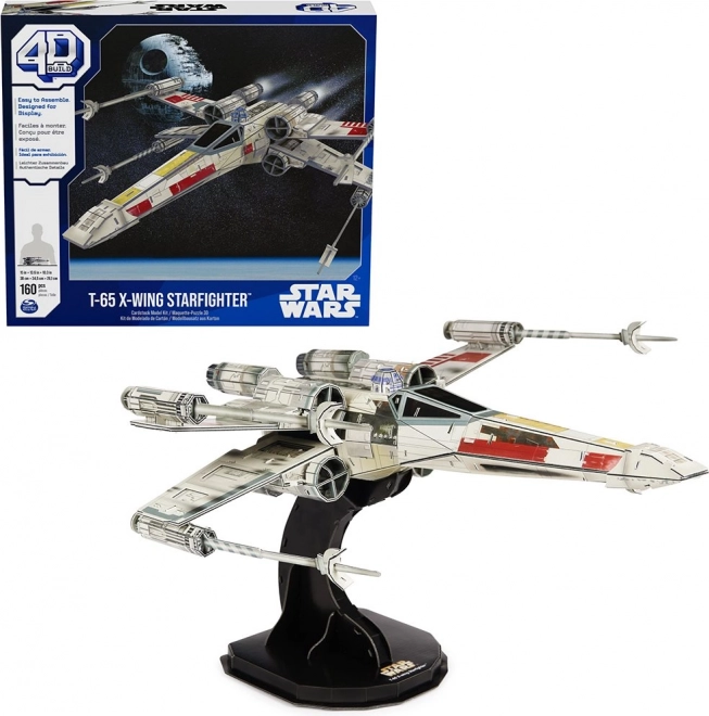 4D BUILD 3D Puzzle Star Wars: Stíhačka X-Wing 160 dílků