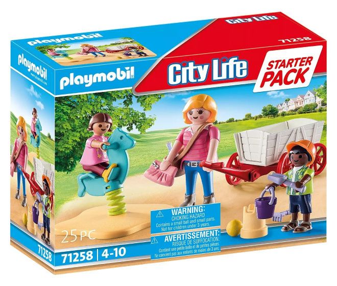 City Life 71258 Startovací balíček Figurky Pečovatelka s kočárkem