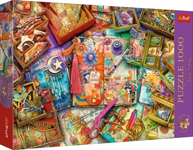 TREFL Puzzle Premium Plus Tea Time: Scrapbooking 1000 dílků