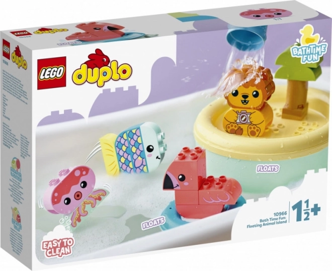 LEGO Duplo 10966 Legrace ve vaně: Plovoucí ostrov se zvířátky