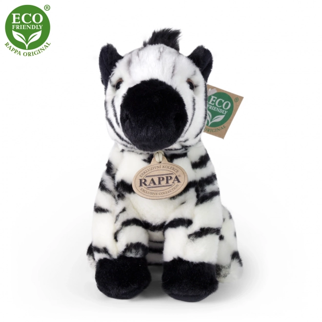 Plyšová zebra sedící 18 cm ECO-FRIENDLY