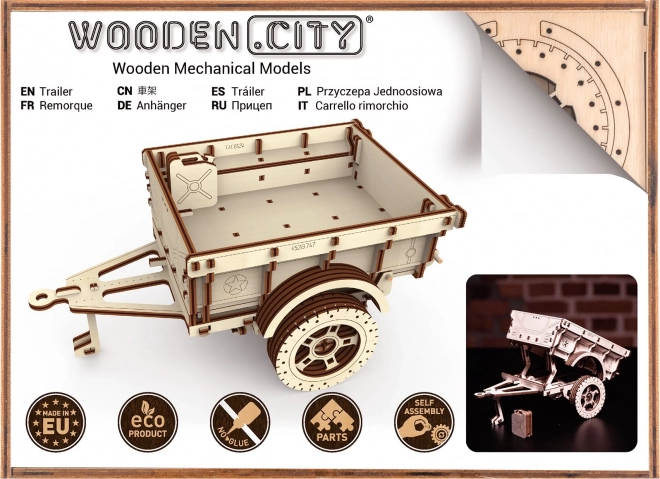 WOODEN CITY 3D puzzle Přívěs 119 dílů