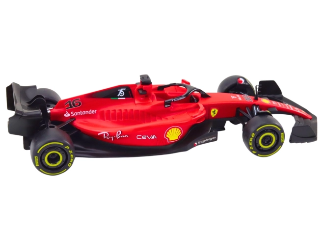 Dálkové ovládání 1:18 RC závodní vůz Ferrari F1-75 červený