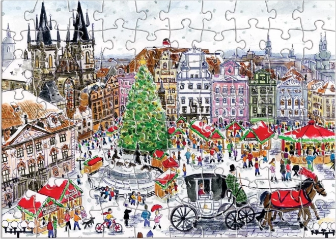 Adventní kalendář puzzle 12 vánočních dnů