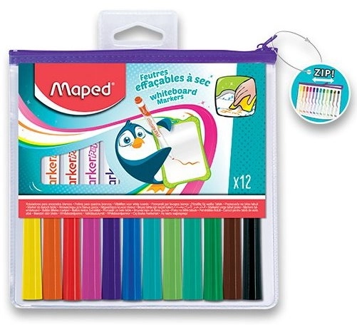 MAPED Popisovače na bílé tabule WB Fun Colours 12 ks