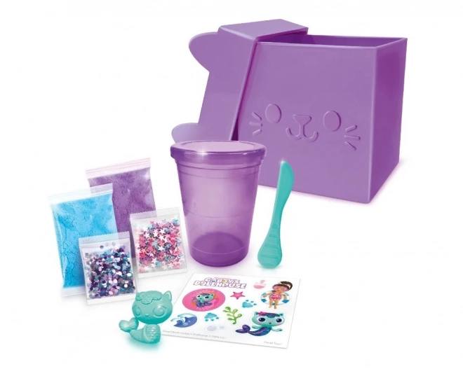 Gabi's Cat House plastová hmota - Box s překvapením pro kočky, fialový (sliz)