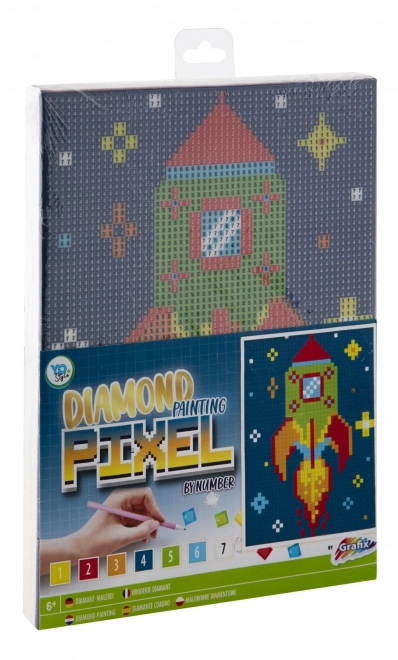 Malování Diamond Pixel na plátno