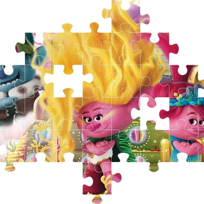 CLEMENTONI Puzzle Trollové 3, 104 dílků