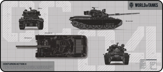 Podložka pod myš DEFENDER WT90 - limitovaná edice WORLD OF TANKS