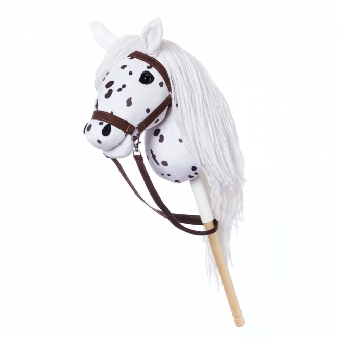 Koník na tyči Hobby Horse z kolekce HOPPIHORSE Sport Edition v barvě bílého leoparda