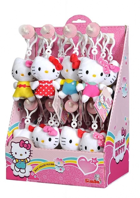 Plyšová klíčenka Hello Kitty, 10 cm, 4 druhy, DP24