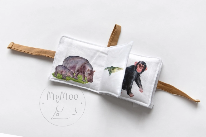 MyMoo Mini soft book - Procházka divočinou