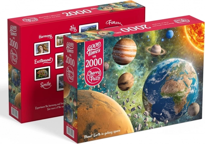 Puzzle Planeta Země v galaxii 2000 dílků