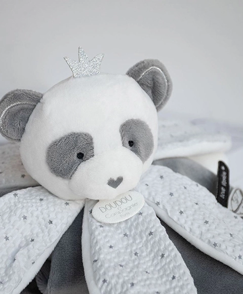 Doudou Dárková sada - plyšový usínáček panda 26 cm