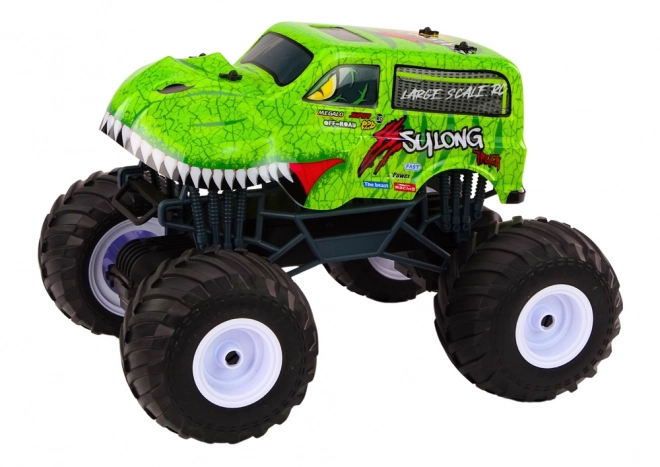 2.4G RC 1:12 terénní auto Dinosaur Green