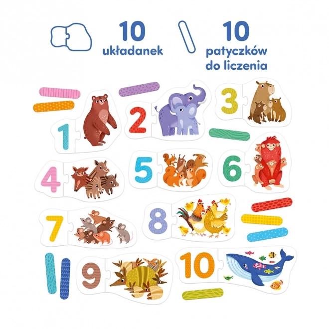 Puzzle do páru - čísla