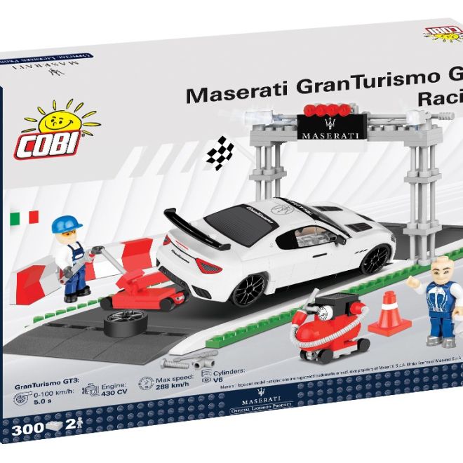 COBI 24567 MASERATI GRAN TURISMO GT3 Racing set. 300 k, 2 f