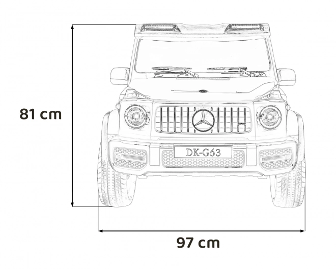 Mercedes Benz G63 AMG XXL Červená