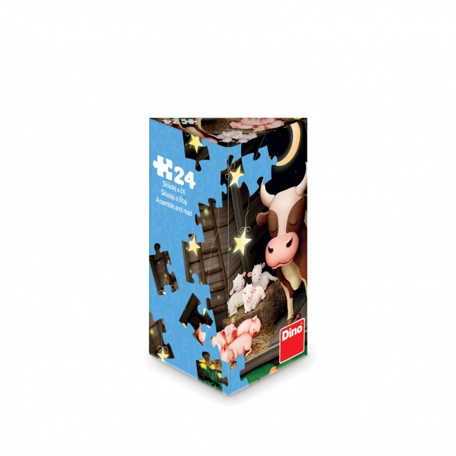 Dino puzzle zvířátka na farmě