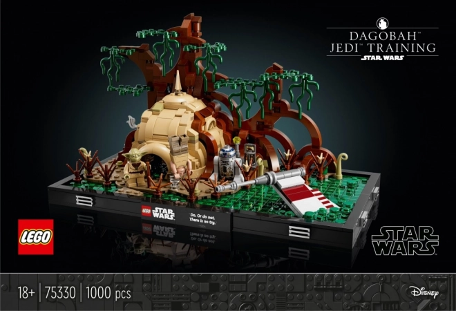 Jediský trénink na planetě Dagobah – LEGO Star Wars diorama