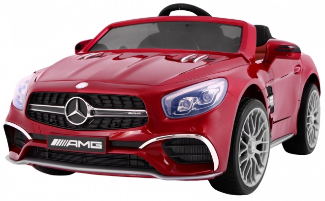 Mercedes AMG SL65 pro děti Červený lak + Dálkové ovládání + Nosič zavazadel + Nastavení sedadla + MP3 LED + Pomalý start