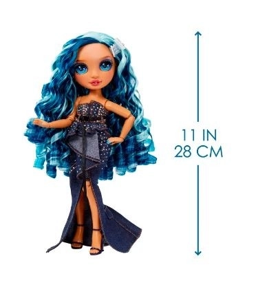 Rainbow High Fantastic Fashion Doll - MODRÁ - Skyler Bradshaw