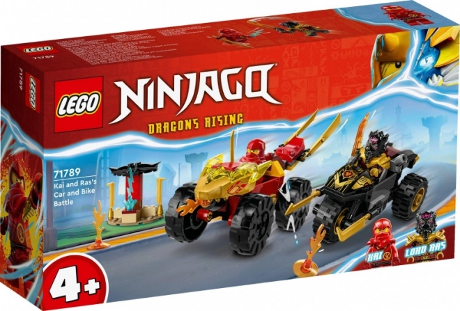 LEGO Ninjago 71789 Bitva auta a motorky mezi Kaiem a Rasem