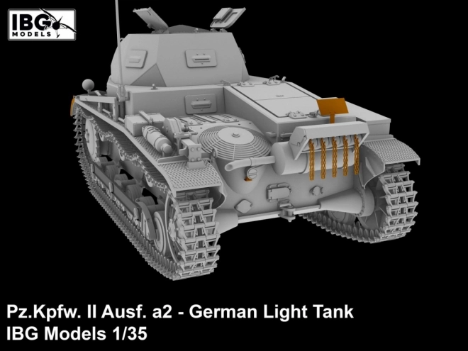 Plastikový model německého lehkého tanku Pz.Kpfw II Ausf. a2 1/35