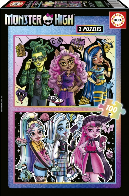 EDUCA Puzzle Monster High 2x100 dílků