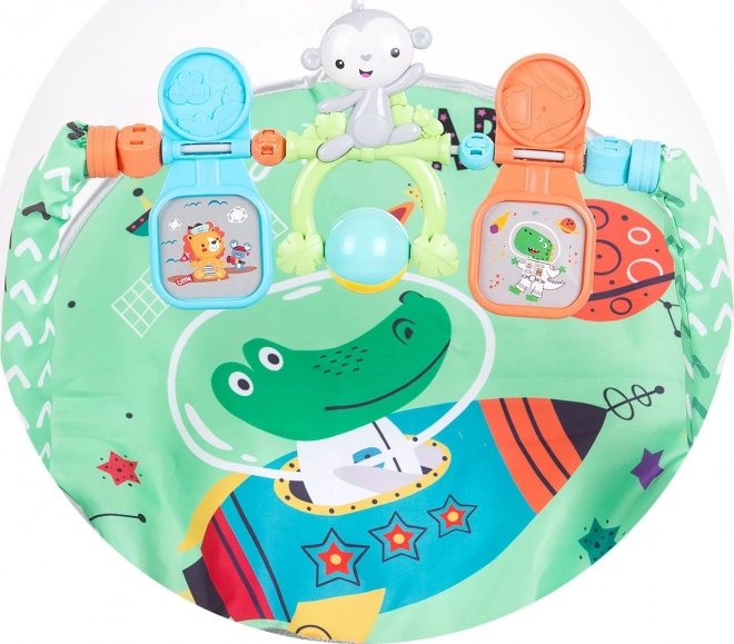 CHIPOLINO Kojenecké lehátko vibrující 2v1 Baby Spa Green