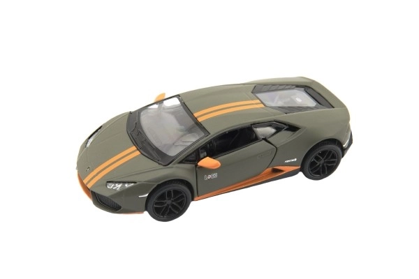 Auto Kinsmart Lamborghini Huracan kov/plast 12cm na zpětné natažení 4 barvy