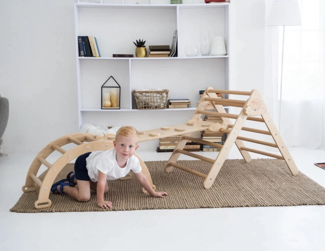 Montessori piklerový set, Large Natural Wood