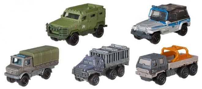 Matchbox 5 kusů angličáků Jurský svět
