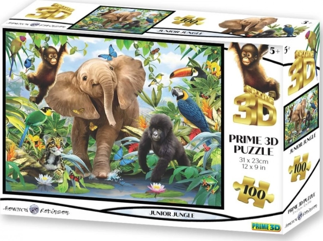 PRIME 3D Puzzle Džungle 3D 100 dílků