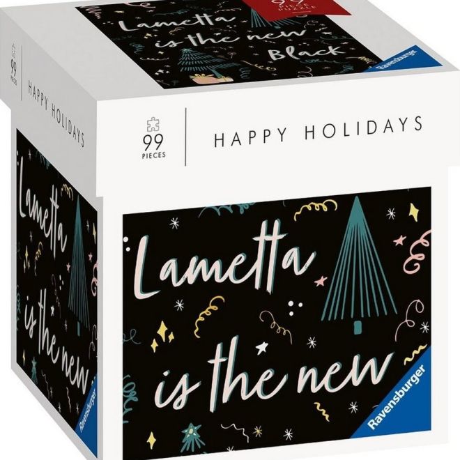 RAVENSBURGER Puzzle Happy Holidays: Lametta is the new black 99 dílků