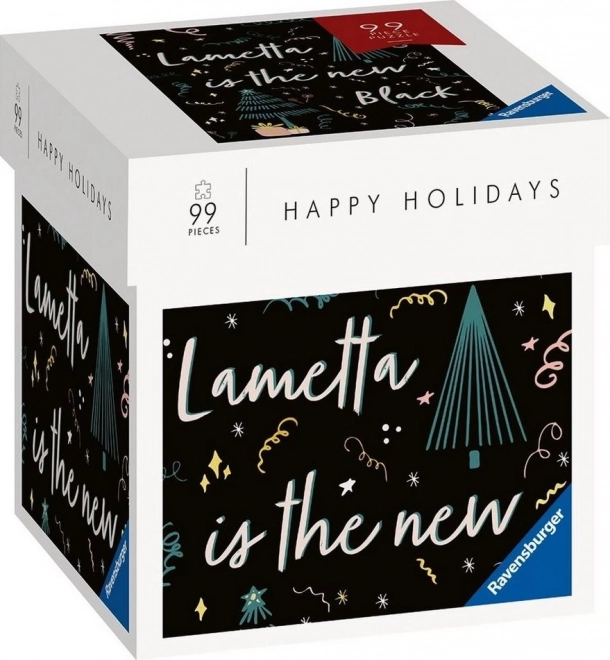 RAVENSBURGER Puzzle Happy Holidays: Lametta is the new black 99 dílků