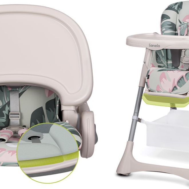 LIONELO Jídelní židlička Zanna – Pink Bubblegum
