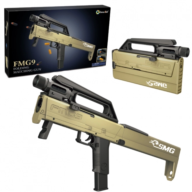 Skládací puška na pěnové šipky FMG9 s odpadními pouzdry a baterkou