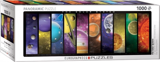 EUROGRAPHICS Panoramatické puzzle Sluneční soustava 1000 dílků